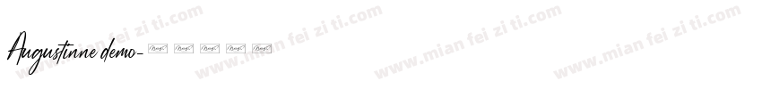 Augustinne demo字体转换